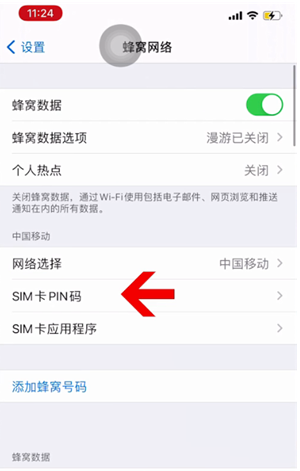 泗水苹果14维修网分享如何给iPhone14的SIM卡设置密码 