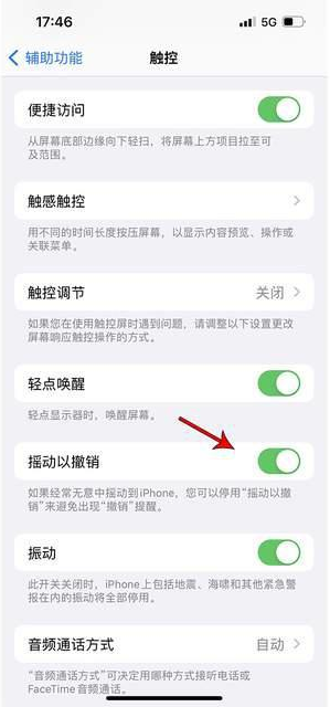 泗水苹果手机维修分享iPhone手机如何设置摇一摇删除文字 